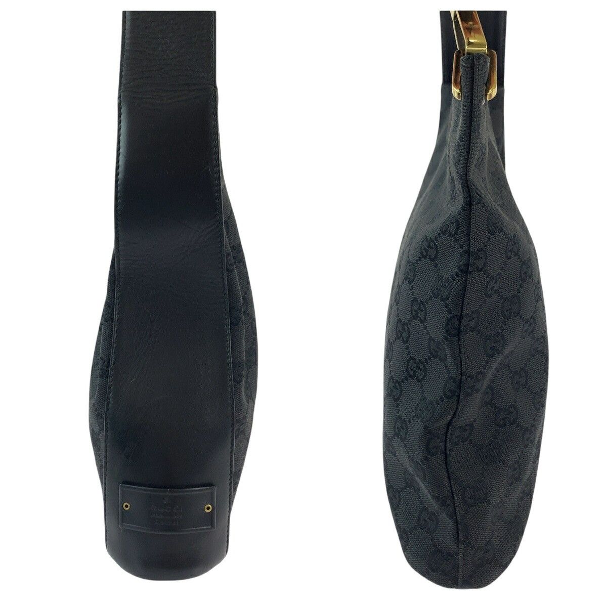 Gucci Gucci Gucci Black GG Canvas Shoulder Bag 91761 Canvas Shoulder Bag 91761 in Great Condition Size ONE SIZE - 8 Thumbnail