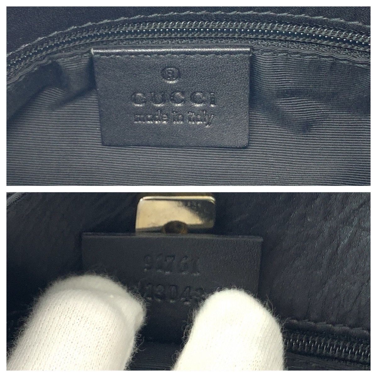 Gucci Gucci Gucci Black GG Canvas Shoulder Bag 91761 Canvas Shoulder Bag 91761 in Great Condition Size ONE SIZE - 4 Thumbnail