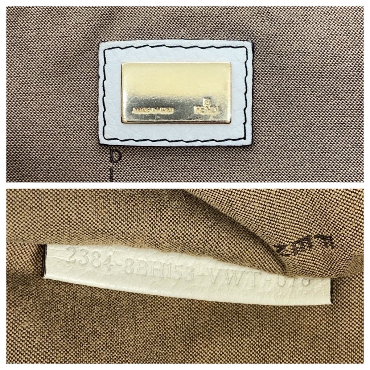 Fendi Fendi Fendi Zucchino Canvas Tote Bag 8BH153 Canvas Tote Bag 8BH153 in Very Good Condition Size ONE SIZE - 4 Thumbnail