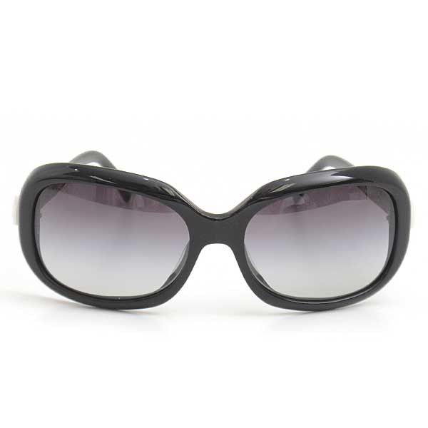 Chanel Chanel Chanel Ribbon Sunglasses Black Plastic Sunglasses 71535 in Great Condition Size ONE SIZE - 2 Thumbnail