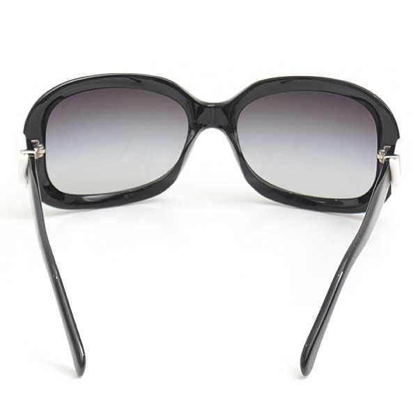Chanel Chanel Chanel Ribbon Sunglasses Black Plastic Sunglasses 71535 in Great Condition Size ONE SIZE - 4 Thumbnail