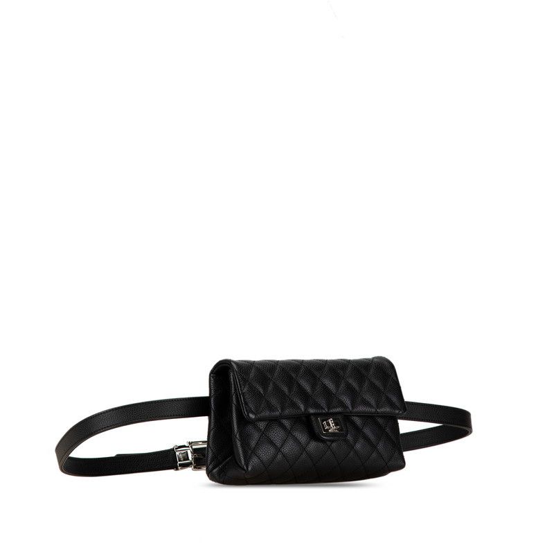 Chanel Chanel Chanel Caviar Skin Matelasse Waist Bag Leather Belt Bag in Very Good Condition Size ONE SIZE - 2 Thumbnail