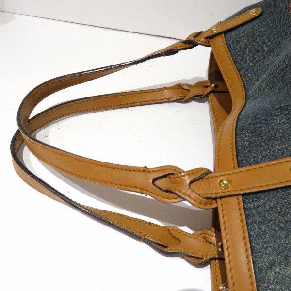 Gucci Gucci Gucci Denim Leather Tote Bag 348715 Denim Tote Bag 348715 in Good Condition Size ONE SIZE - 7 Thumbnail