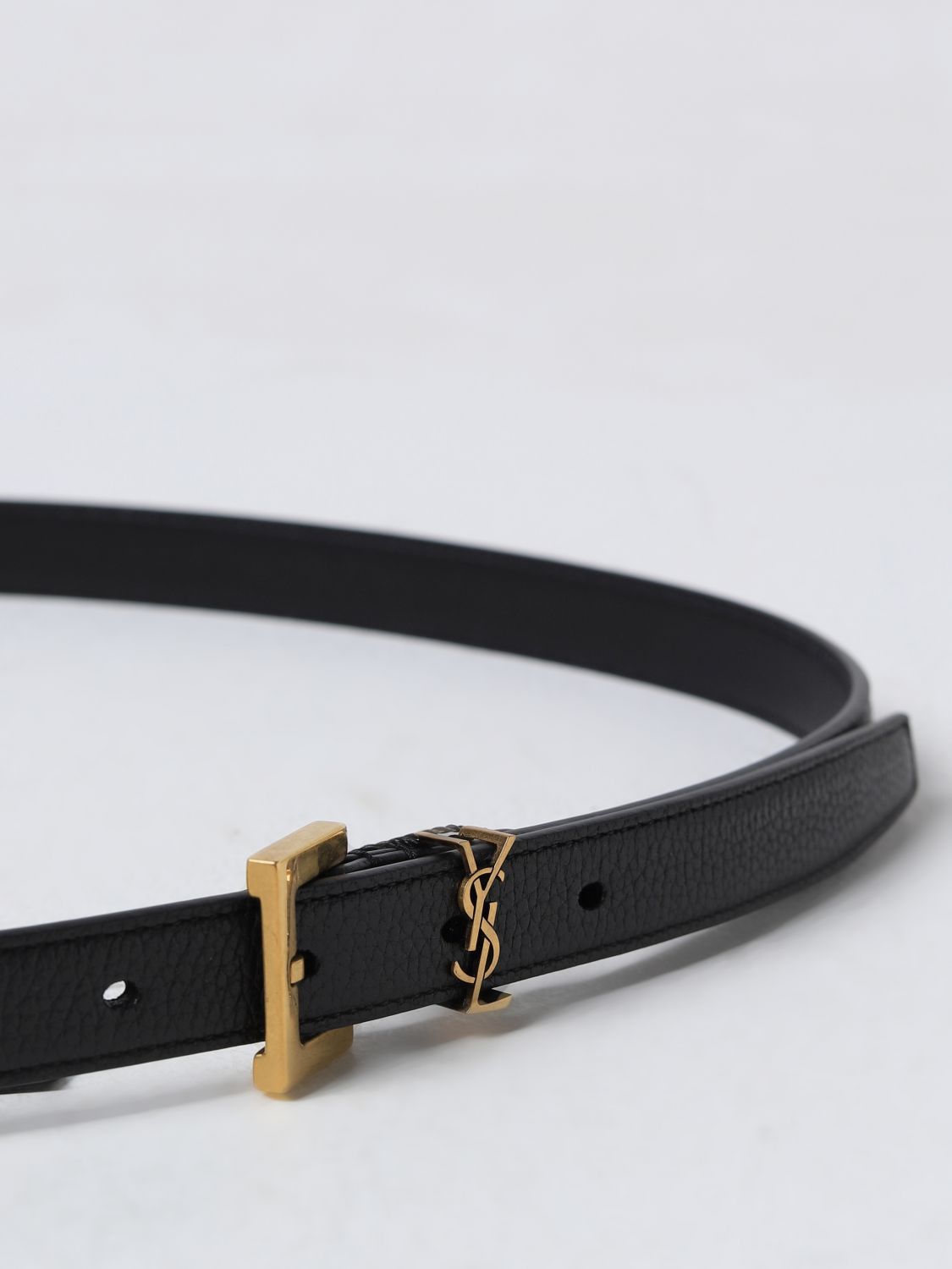 Saint Laurent Paris Saint Laurent Belt Men Black Size ONE SIZE - 2 Thumbnail
