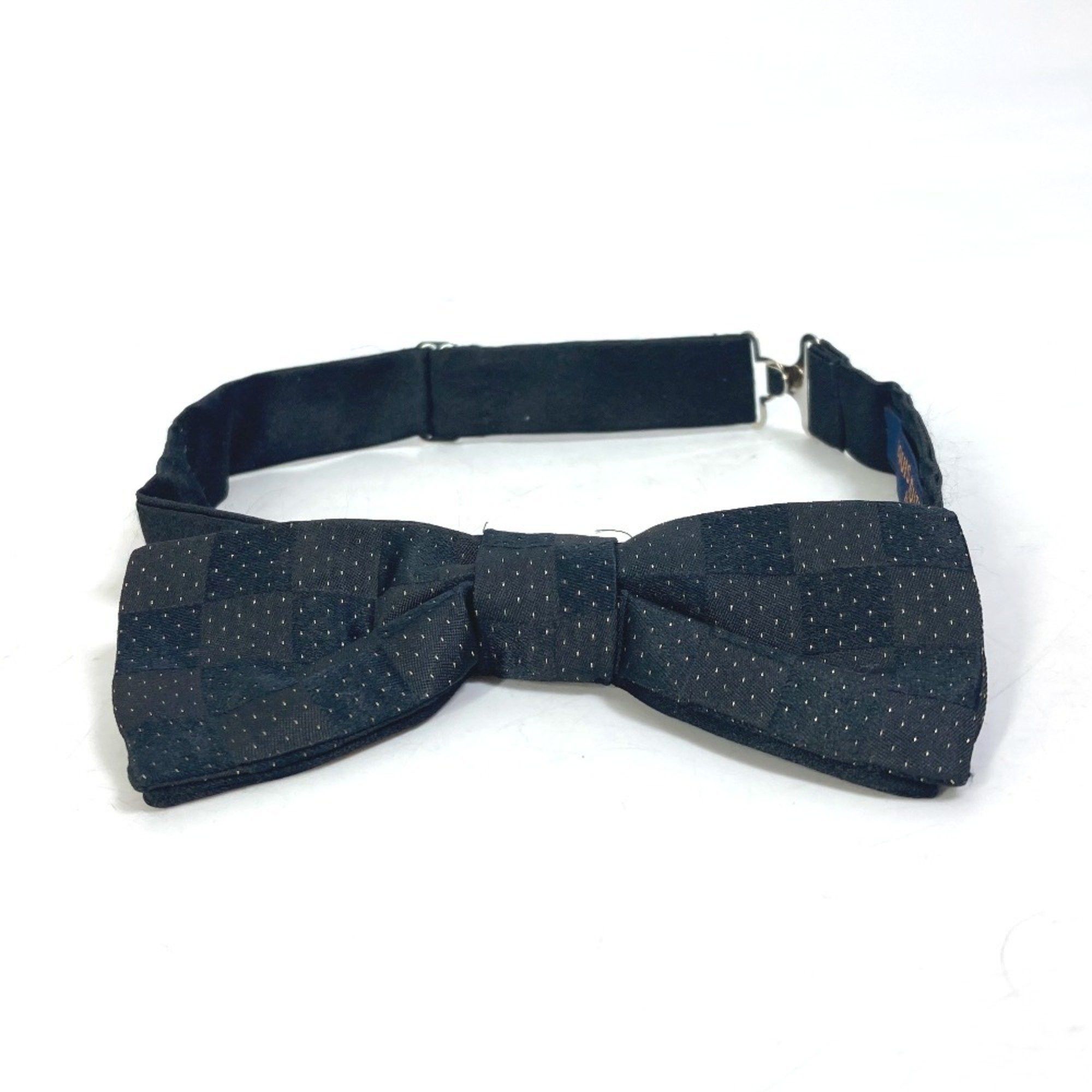 Louis Vuitton Louis Vuitton Bowtie Damier Dot Polka Bow Tie Silk Necktie Men's Black Size ONE SIZE - 2 Thumbnail