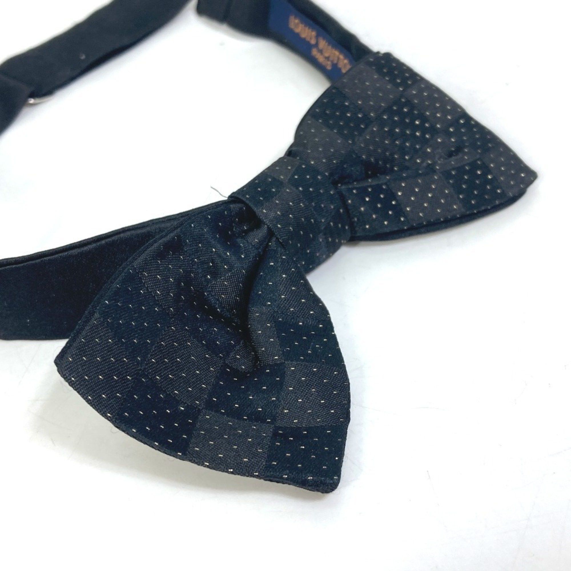 Louis Vuitton Louis Vuitton Bowtie Damier Dot Polka Bow Tie Silk Necktie Men's Black Size ONE SIZE - 6 Thumbnail