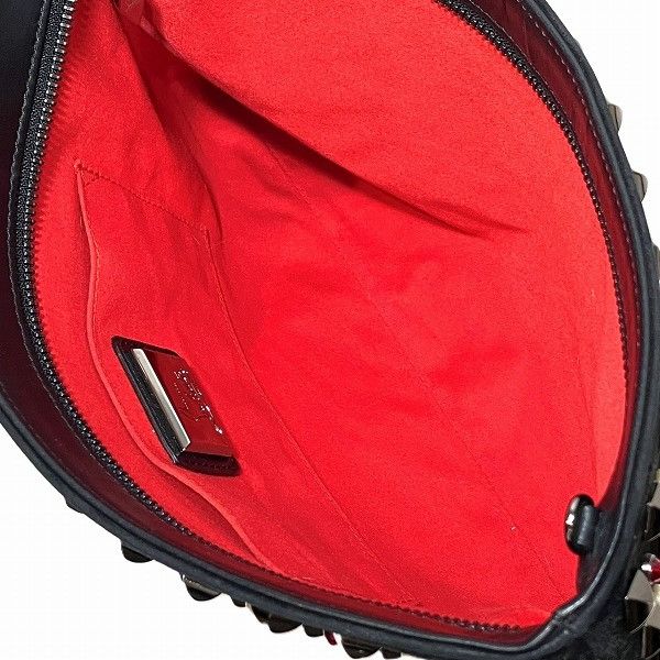 Christian Louboutin Christian Louboutin Christian Louboutin Trilby Suede Leather Shoulder Bag Leather Crossbody Bag in Good Condition Size ONE SIZE - 6 Thumbnail