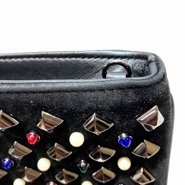 Christian Louboutin Christian Louboutin Christian Louboutin Trilby Suede Leather Shoulder Bag Leather Crossbody Bag in Good Condition Size ONE SIZE - 9 Thumbnail