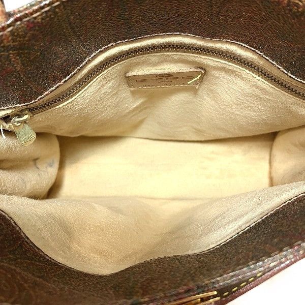Other Other Etro Paisley Tote Bag PVC Leather Canvas Tote Bag in Fair Condition Size ONE SIZE - 6 Thumbnail