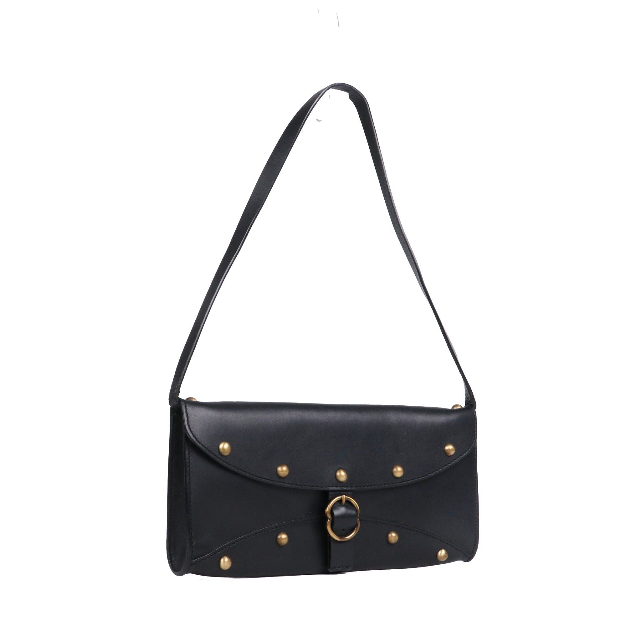 Celine CELINE - Celine shoulder bag in vintage black smooth leather Size ONE SIZE - 2 Thumbnail