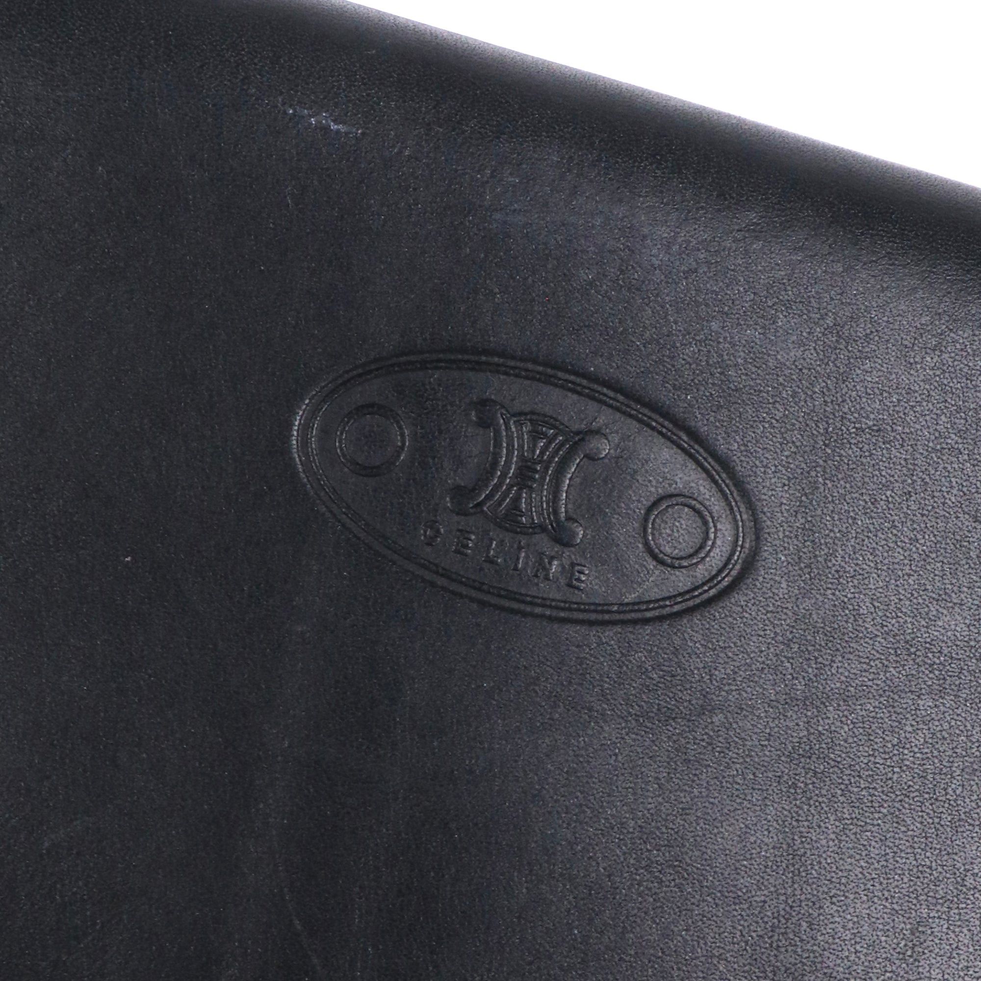 Celine CELINE - Celine shoulder bag in vintage black smooth leather Size ONE SIZE - 6 Thumbnail