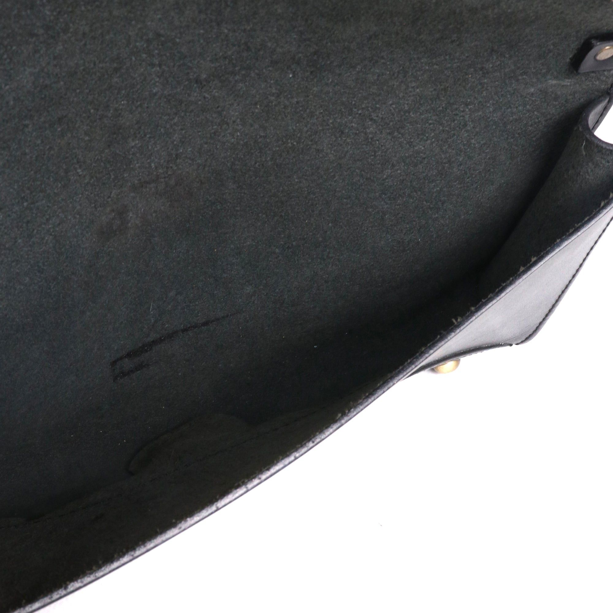 Celine CELINE - Celine shoulder bag in vintage black smooth leather Size ONE SIZE - 8 Thumbnail