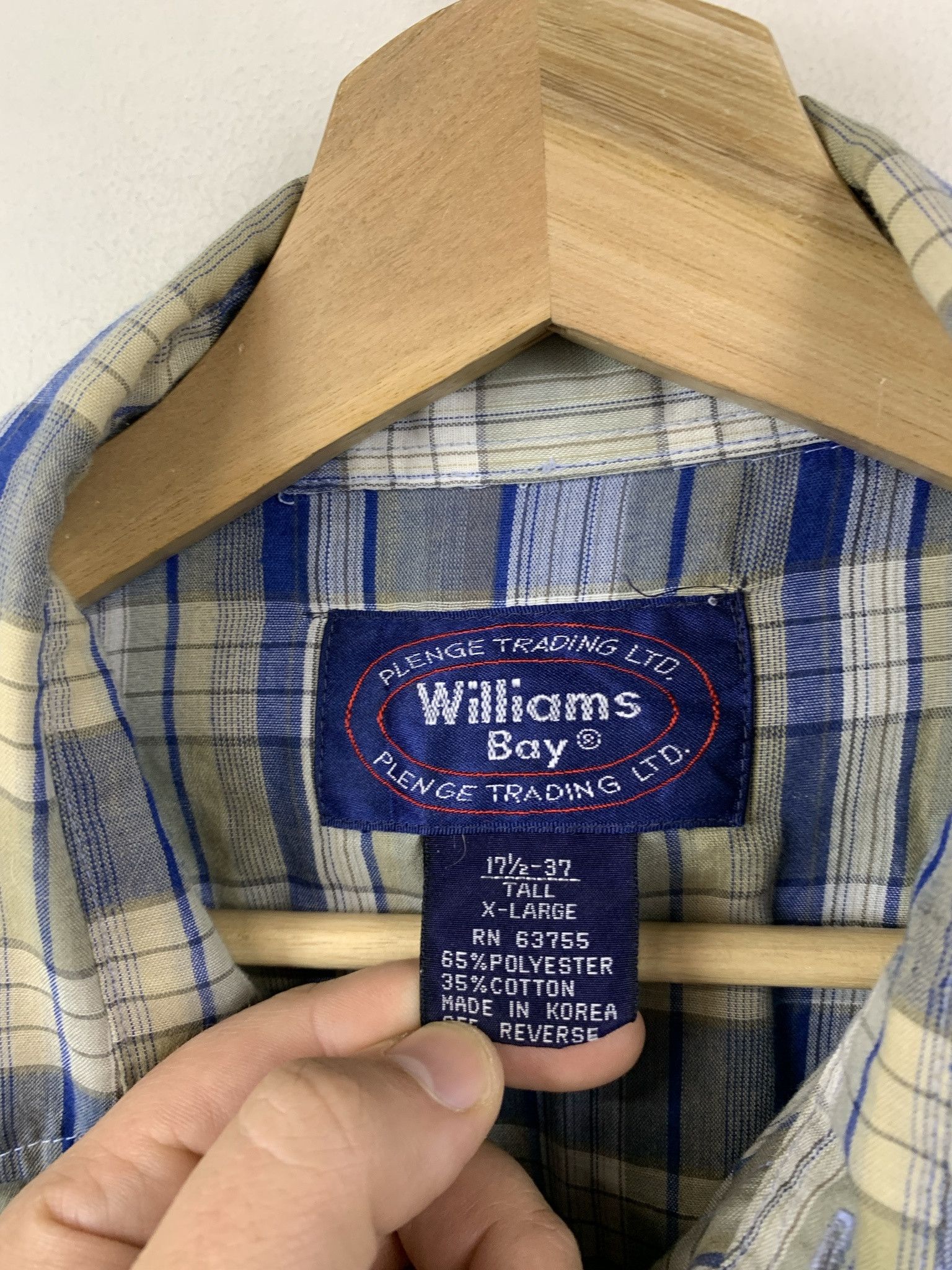 Flannel × Vintage Vintage Western Pearl Snap Button Down Shirt Rodeo Cowboy Shirt Williams Bay Size XL Size US XL / EU 56 / 4 - 2 Thumbnail