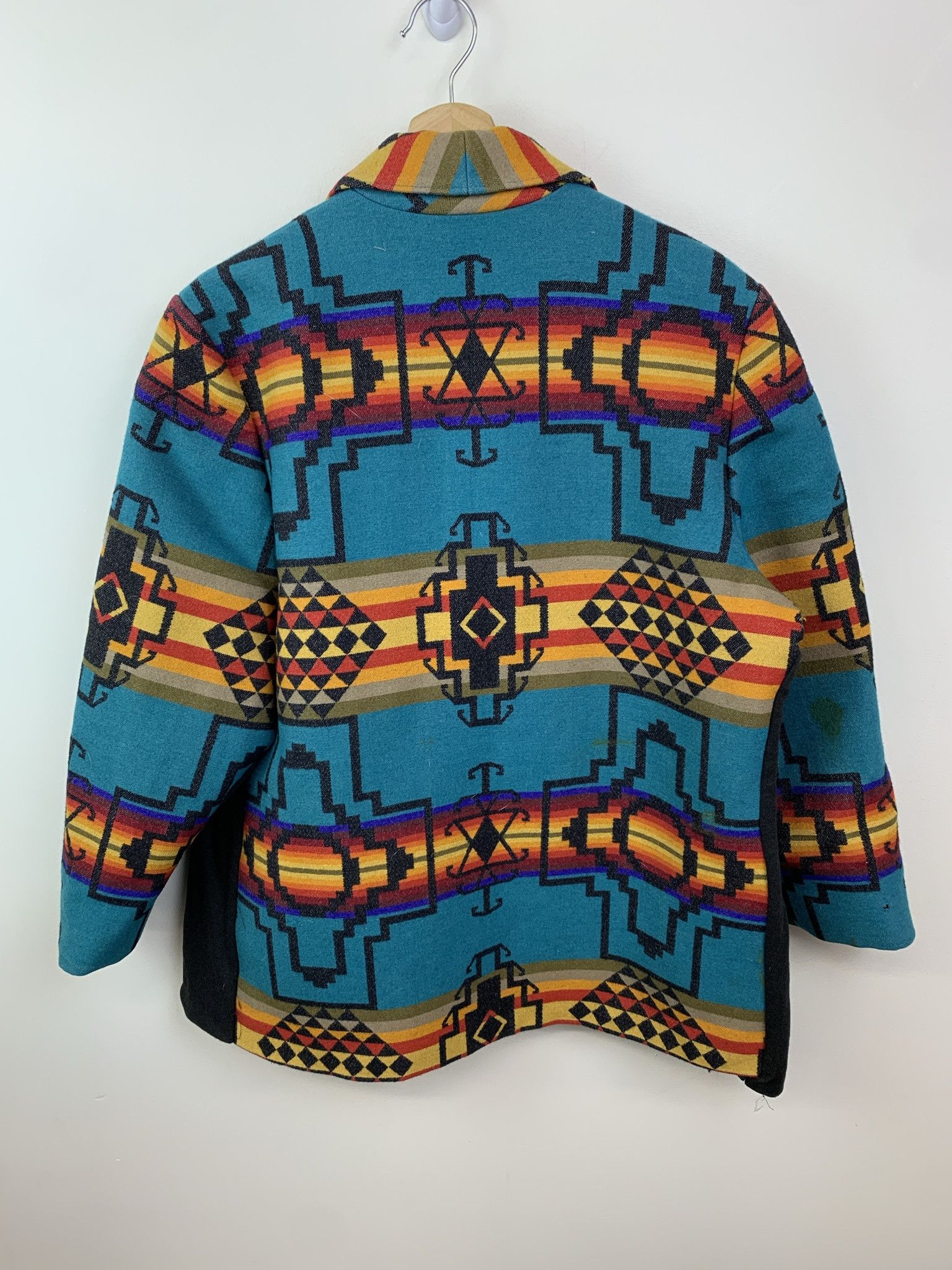 Other Vitnage 1970s Thunderbird Wool Knit Cowichan Knit Sweater Zip Cardigan Size L Size US L / EU 52-54 / 3 - 4 Thumbnail