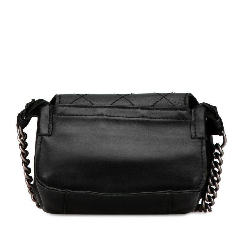 Chanel Chanel Chanel Leather Coco Mark Chain Shoulder Bag Leather Shoulder Bag in Very Good Condition Size ONE SIZE - 3 Thumbnail
