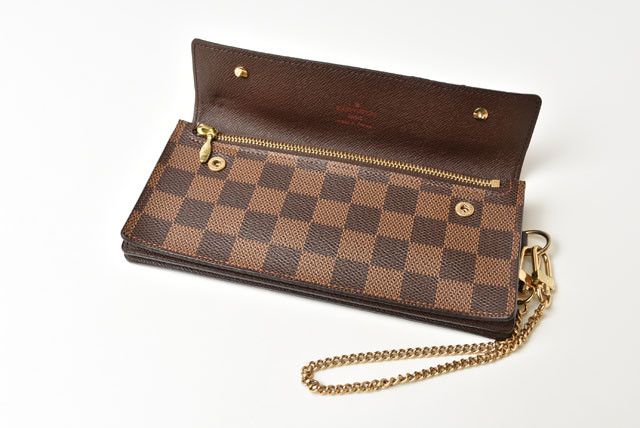 Louis Vuitton Louis Vuitton Louis Vuitton Damier Canvas Accordion Wallet N60002 Canvas Long Wallet N60002 in Great Condition Size ONE SIZE - 2 Thumbnail
