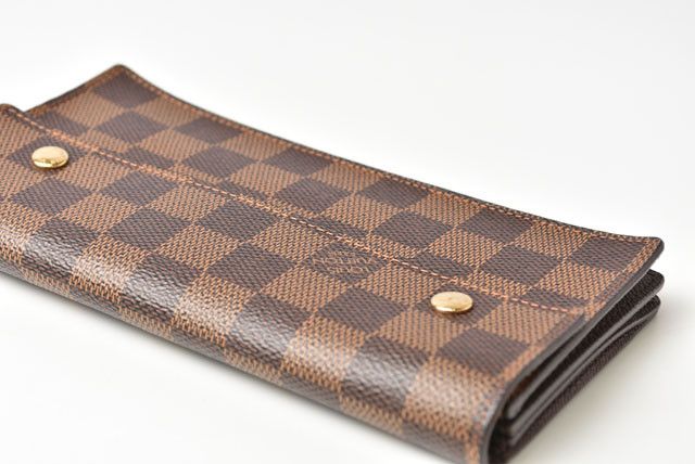 Louis Vuitton Louis Vuitton Louis Vuitton Damier Canvas Accordion Wallet N60002 Canvas Long Wallet N60002 in Great Condition Size ONE SIZE - 6 Thumbnail