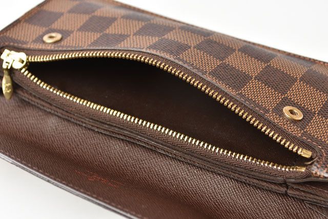 Louis Vuitton Louis Vuitton Louis Vuitton Damier Canvas Accordion Wallet N60002 Canvas Long Wallet N60002 in Great Condition Size ONE SIZE - 9 Thumbnail