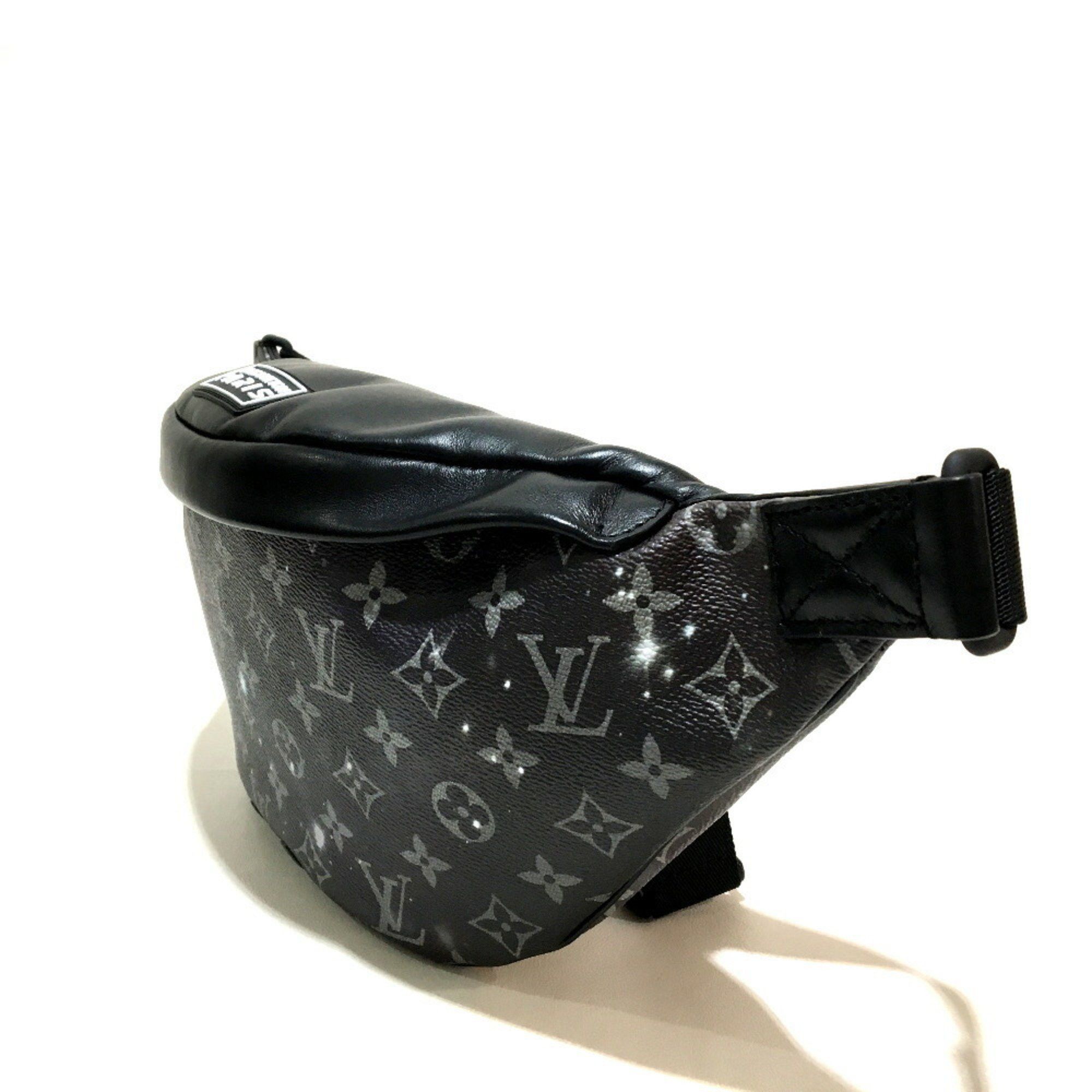 Louis Vuitton LOUIS VUITTON M44444 Monogram Galaxy Discovery Bum Bag Waist Body Canvas Leather Men's Silver x Black Size ONE SIZE - 3 Thumbnail