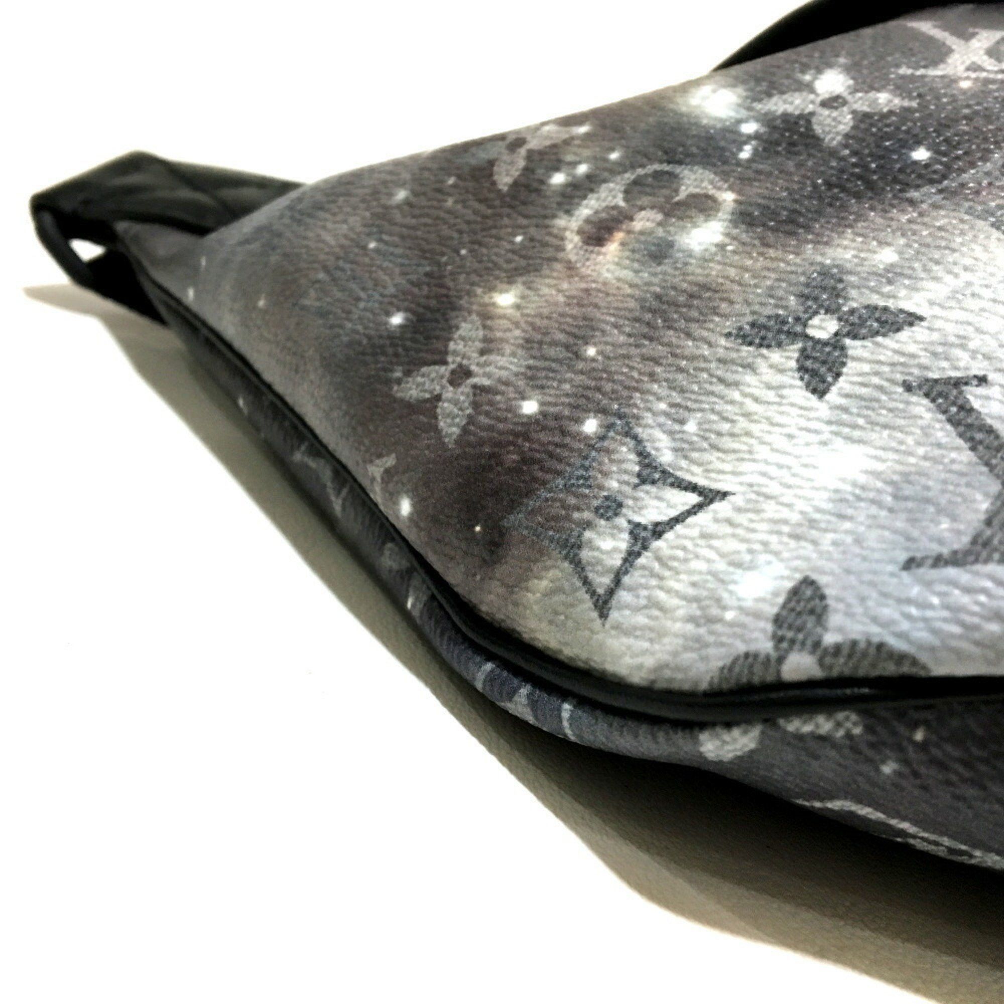 Louis Vuitton LOUIS VUITTON M44444 Monogram Galaxy Discovery Bum Bag Waist Body Canvas Leather Men's Silver x Black Size ONE SIZE - 5 Thumbnail