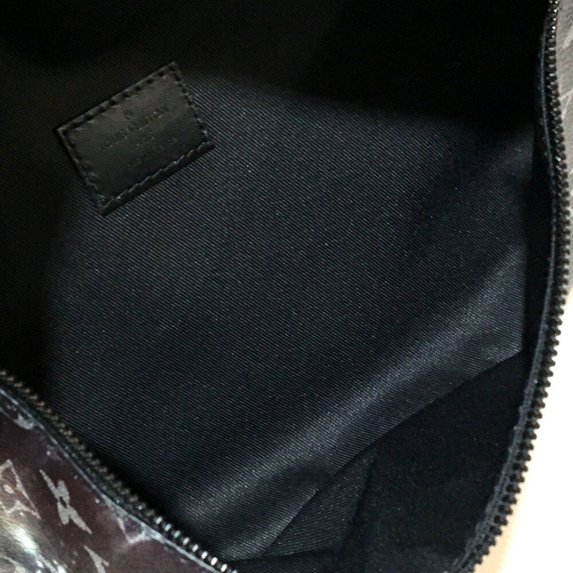 Louis Vuitton LOUIS VUITTON M44444 Monogram Galaxy Discovery Bum Bag Waist Body Canvas Leather Men's Silver x Black Size ONE SIZE - 7 Thumbnail