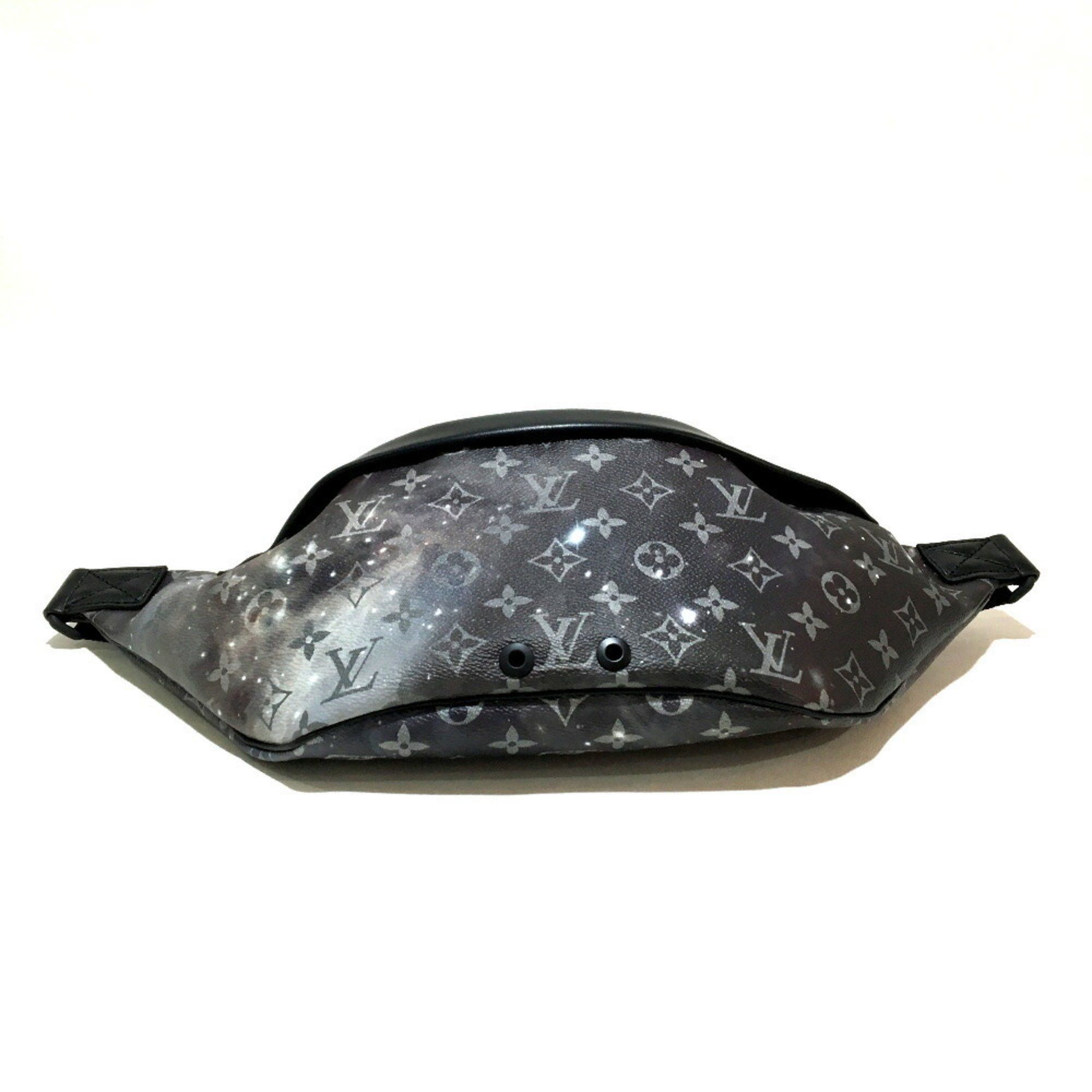 Louis Vuitton LOUIS VUITTON M44444 Monogram Galaxy Discovery Bum Bag Waist Body Canvas Leather Men's Silver x Black Size ONE SIZE - 4 Thumbnail