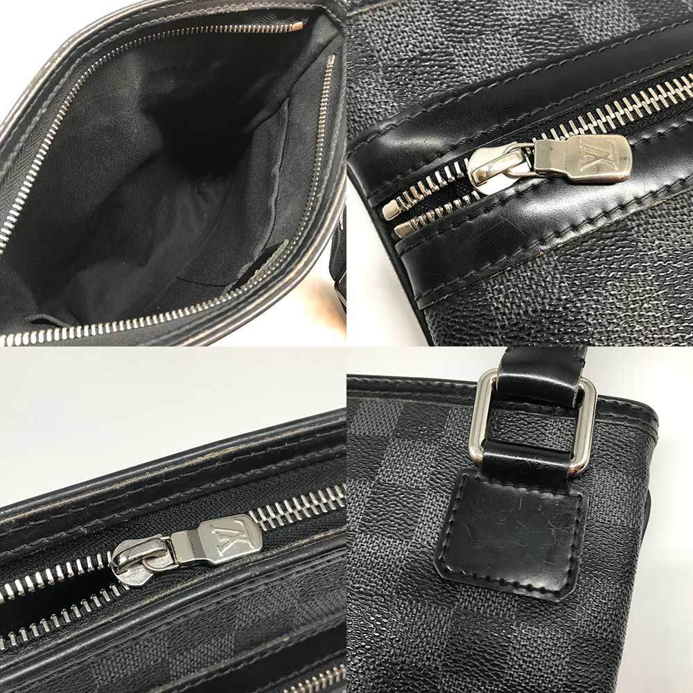 Louis Vuitton Louis Vuitton Louis Vuitton Damier Graphite Crossbody Bag Canvas Crossbody Bag in Very Good Condition Size ONE SIZE - 5 Thumbnail