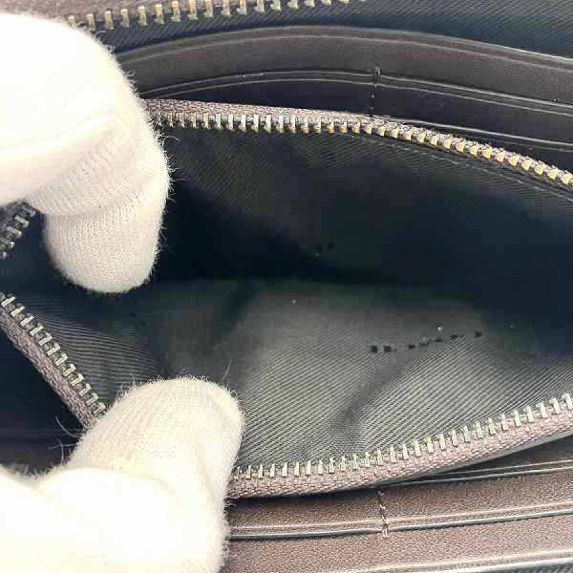 Coach Coach 5014 Round Leather Brown Long Wallet for Men and Women Size ONE SIZE - 5 Thumbnail