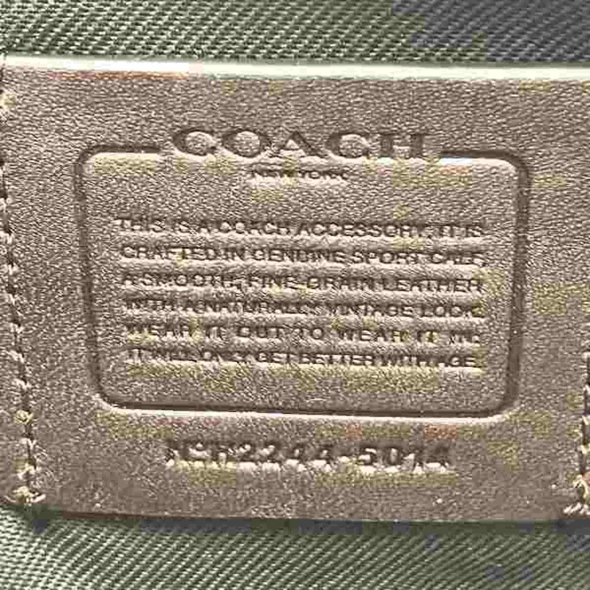 Coach Coach 5014 Round Leather Brown Long Wallet for Men and Women Size ONE SIZE - 4 Thumbnail