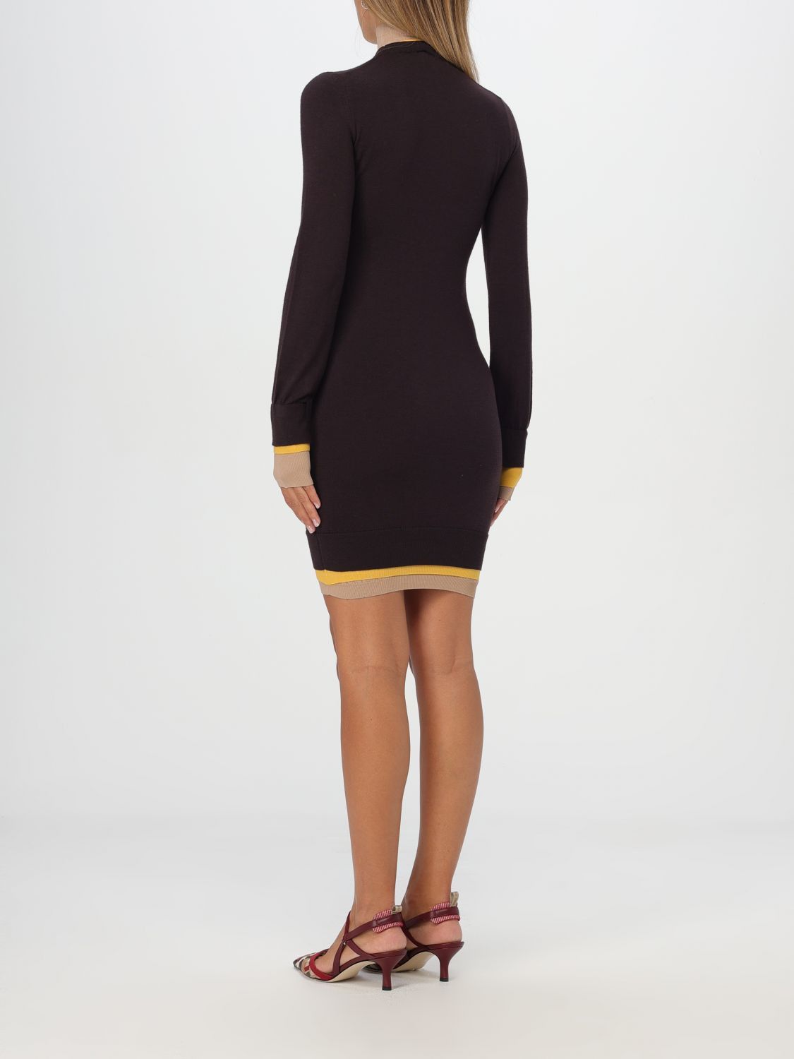 Fendi Fendi Dress Woman Wine Size S / US 4 / IT 40 - 2 Thumbnail