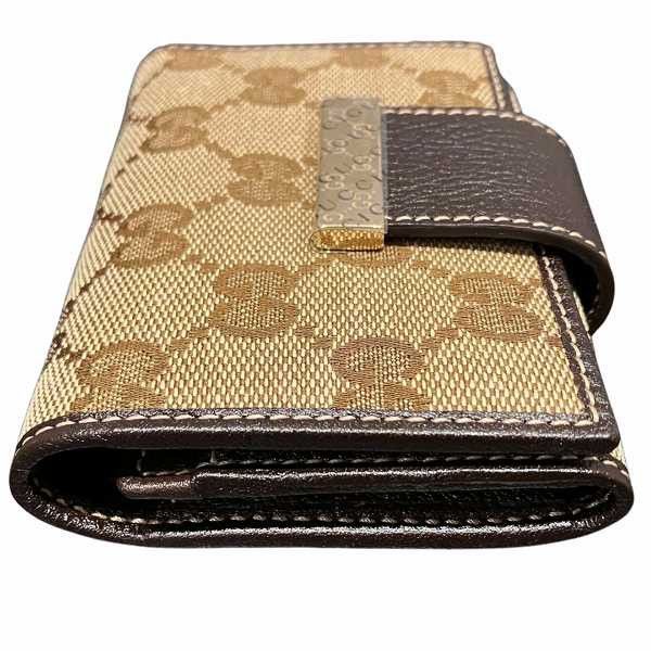 Gucci Gucci Gucci Canvas Leather Card Case 212097 Canvas Business card case 212097 in Great Condition Size ONE SIZE - 8 Thumbnail