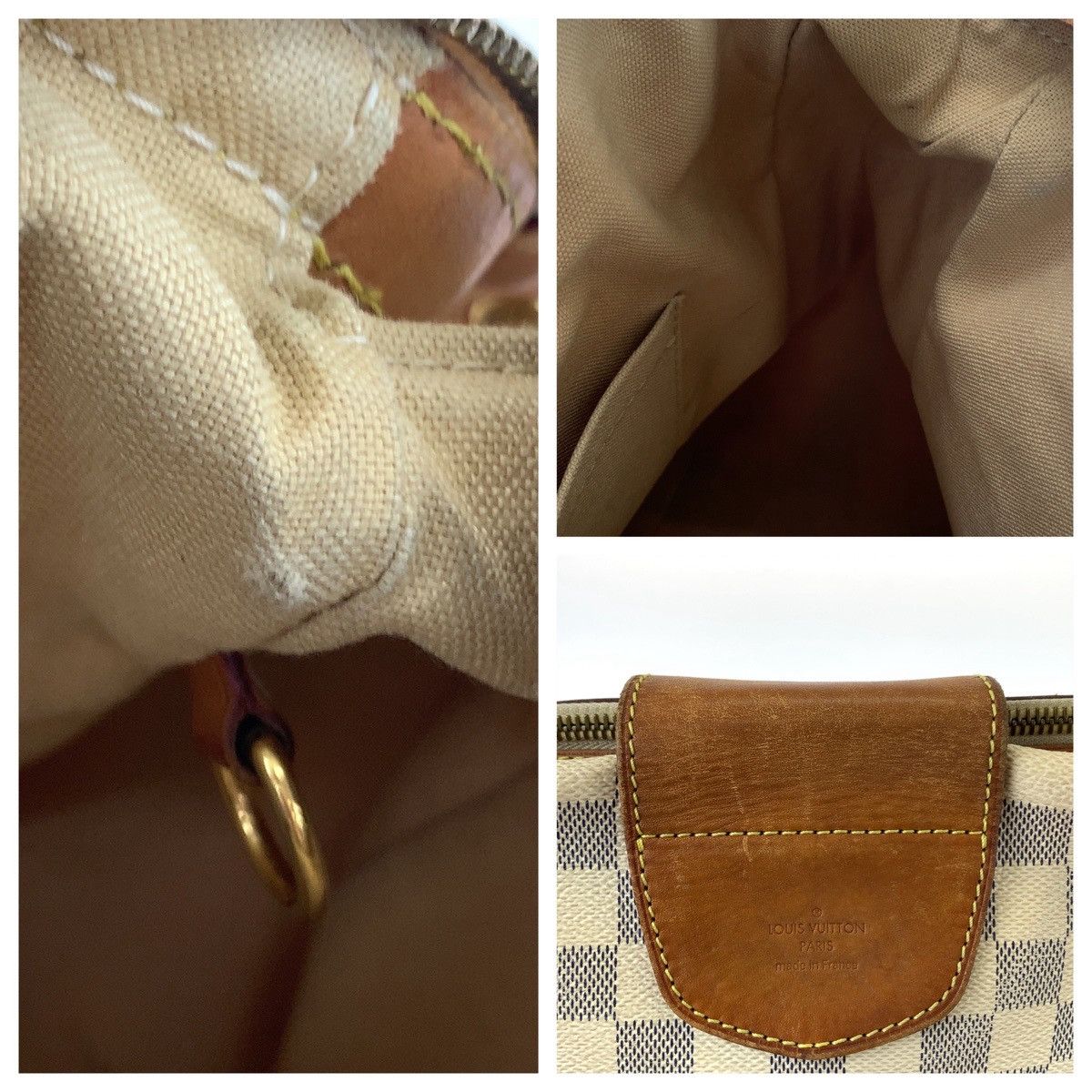 Louis Vuitton Louis Vuitton Louis Vuitton Damier Azur Stresa PM Tote Bag Canvas Tote Bag N42220 in Very Good Condition Size ONE SIZE - 6 Thumbnail