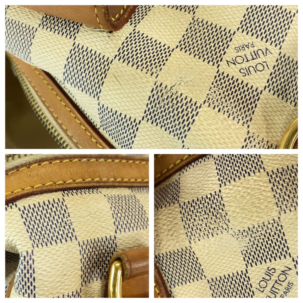 Louis Vuitton Louis Vuitton Louis Vuitton Damier Azur Stresa PM Tote Bag Canvas Tote Bag N42220 in Very Good Condition Size ONE SIZE - 2 Thumbnail
