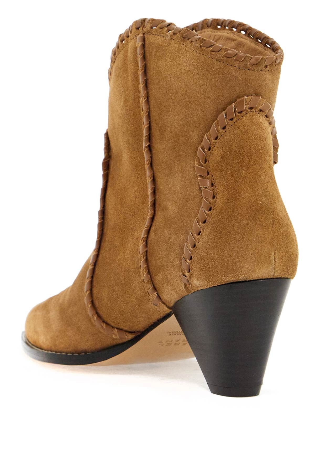 Isabel Marant Darizo Suede Leather Ankle Boots Size US 7 / IT 37 - 3 Thumbnail