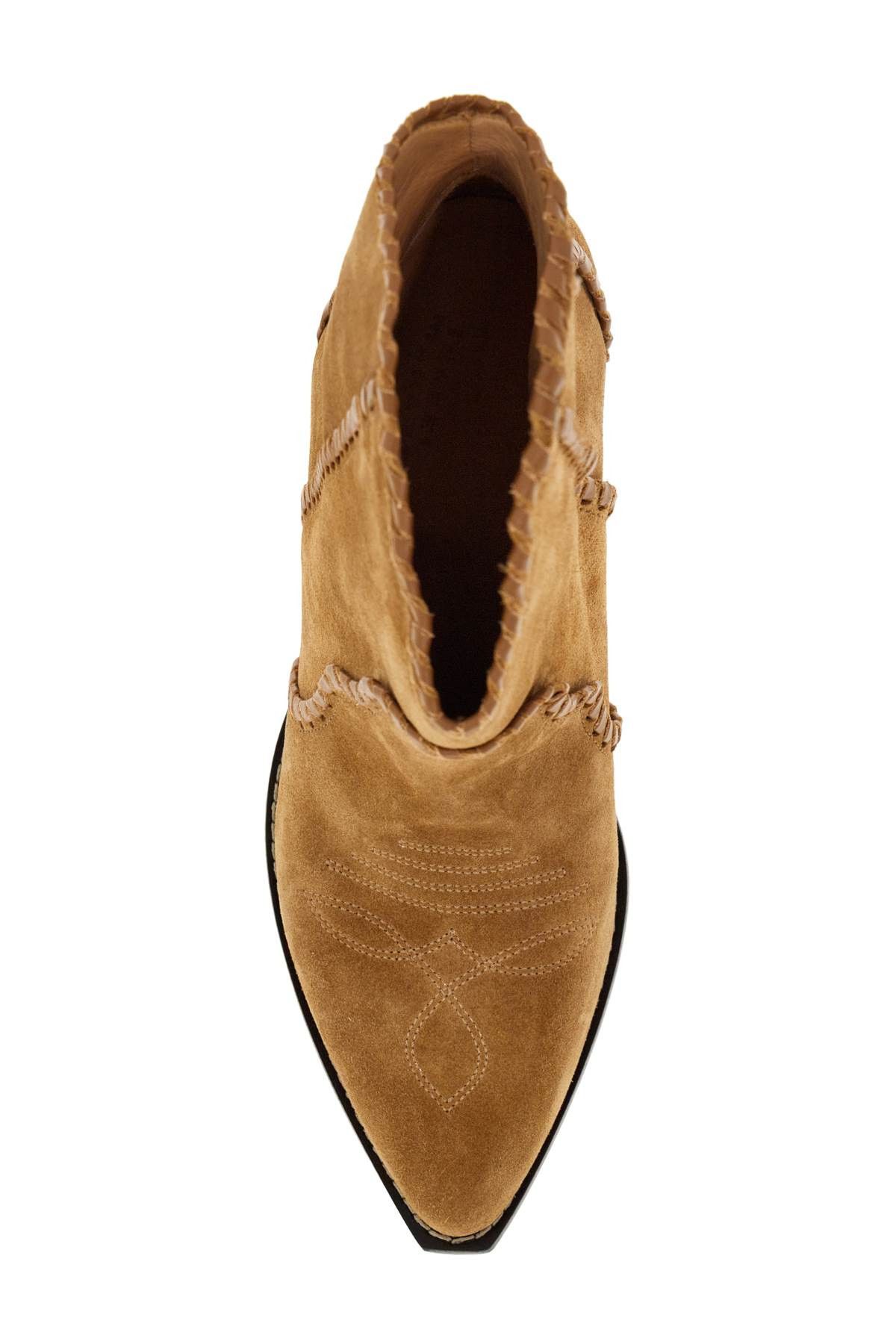 Isabel Marant Darizo Suede Leather Ankle Boots Size US 7 / IT 37 - 2 Thumbnail