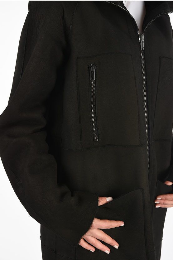 Diesel BLACK GOLD Leather LISTY-A Coat Size M / US 6-8 / IT 42-44 - 3 Thumbnail