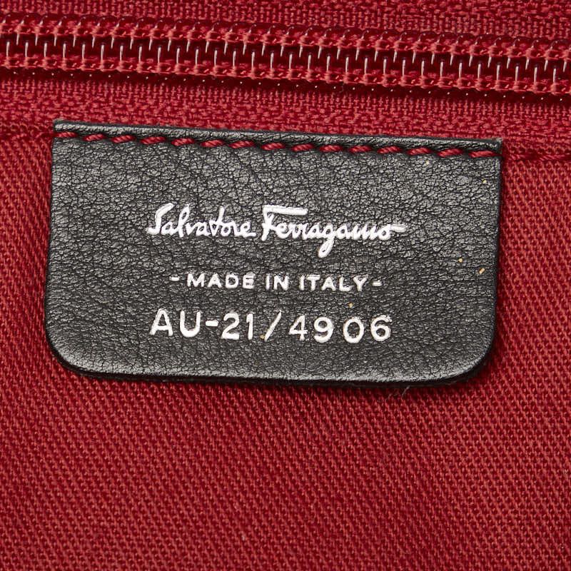 Salvatore Ferragamo Salvatore Ferragamo Salvatore Ferragamo Gancini Canvas Leather Tote Bag Canvas Tote Bag AU-21 4906 in Very Good Condition Size ONE SIZE - 9 Thumbnail
