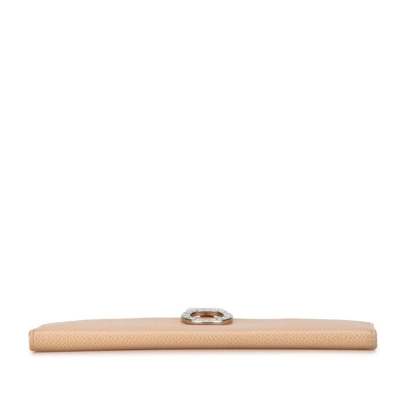 Bvlgari Bvlgari Bvlgari Beige Leather Long Wallet Leather Long Wallet in Very Good Condition Size ONE SIZE - 4 Thumbnail