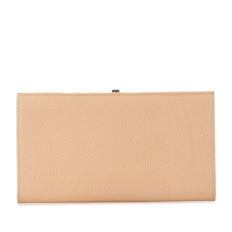 Bvlgari Bvlgari Bvlgari Beige Leather Long Wallet Leather Long Wallet in Very Good Condition Size ONE SIZE - 3 Thumbnail