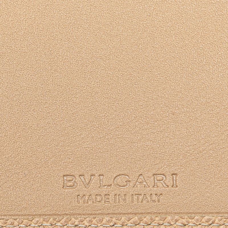 Bvlgari Bvlgari Bvlgari Beige Leather Long Wallet Leather Long Wallet in Very Good Condition Size ONE SIZE - 10 Thumbnail