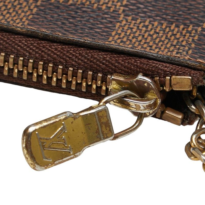 Louis Vuitton Louis Vuitton Louis Vuitton Damier Pochette Cles Coin Case Key Holder N62658 Canvas Key Holder N62658 in Very Good Condition Size ONE SIZE - 6 Thumbnail