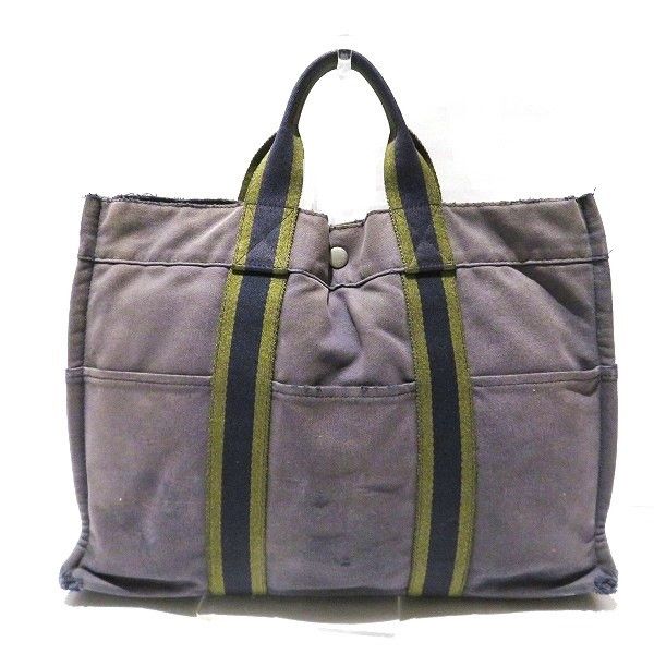 Hermes Hermes Hermes Herline MM Handbag Unisex Canvas Handbag in Fair Condition Size ONE SIZE - 2 Thumbnail