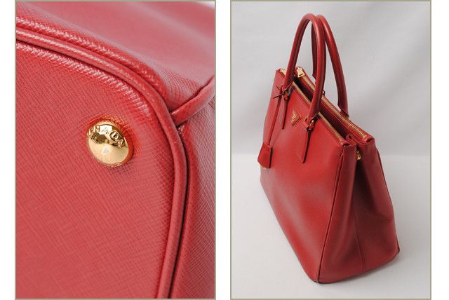 Prada Prada Prada Saffiano 2way Handbag/Shoulder Bag Red Others Handbag B1786T in Pristine Condition Size ONE SIZE - 7 Thumbnail
