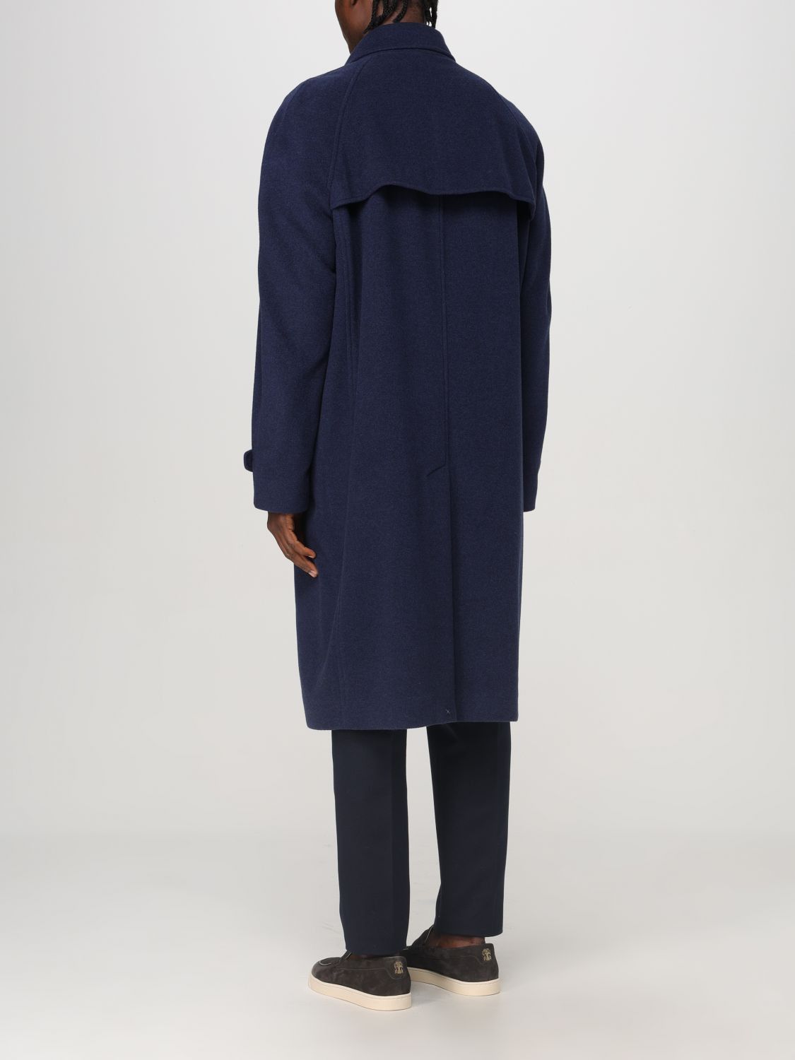 Brunello Cucinelli Brunello Cucinelli Trench Coat Men Blue Size US XL / EU 56 / 4 - 3 Thumbnail