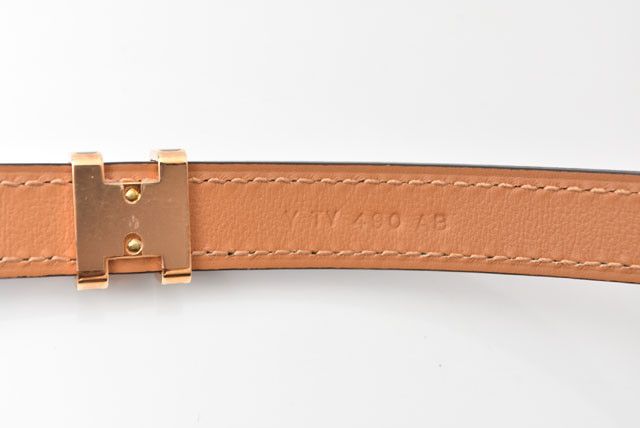 Hermes Hermes Hermes Belt Vaux Epson 70 Gold Hardware Leather Belt 24060401-h in Pristine Condition Size ONE SIZE - 3 Thumbnail