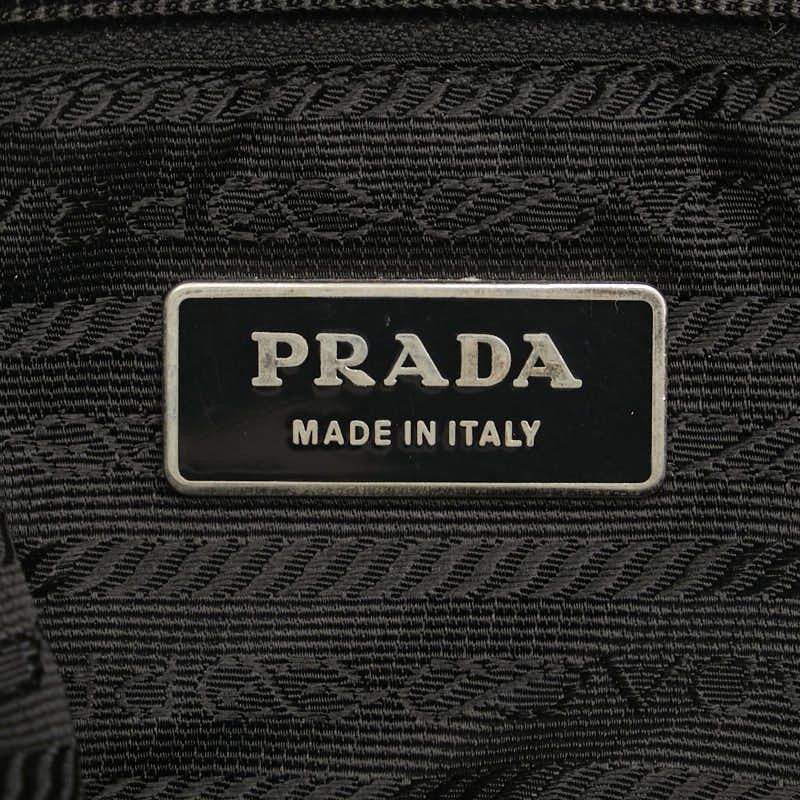 Prada Prada Prada Nylon Leather Triangle Logo Plate Shoulder Bag Canvas Crossbody Bag in Very Good Condition Size ONE SIZE - 7 Thumbnail