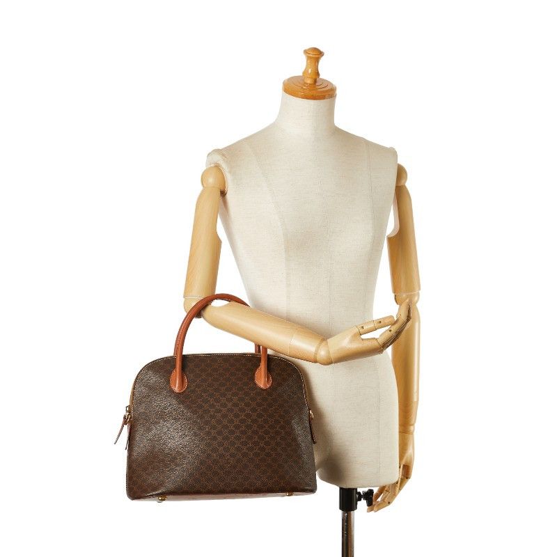 Celine Celine Celine Macadam PVC Leather Handbag Canvas Handbag in Very Good Condition Size ONE SIZE - 9 Thumbnail