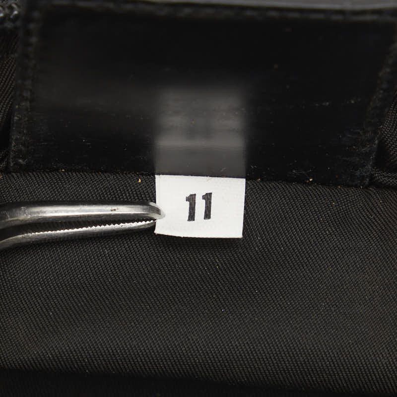 Prada Prada Prada Nylon Triangle Logo Plate Shoulder Bag Black Canvas Crossbody Bag in Very Good Condition Size ONE SIZE - 11 Thumbnail