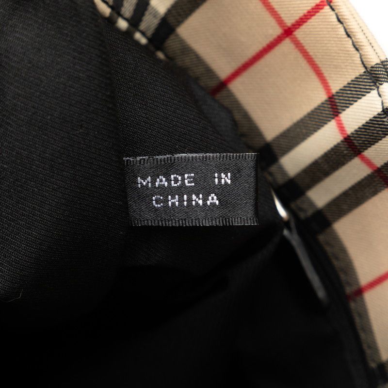 Burberry Burberry Burberry Nova Check Canvas Leather Tote Bag Canvas Tote Bag in Very Good Condition Size ONE SIZE - 8 Thumbnail