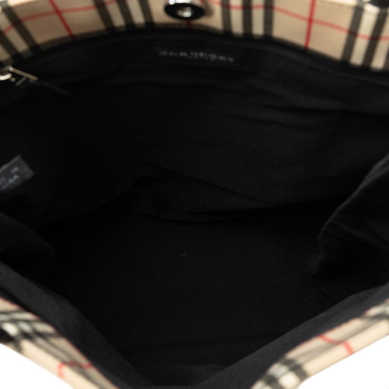 Burberry Burberry Burberry Nova Check Canvas Leather Tote Bag Canvas Tote Bag in Very Good Condition Size ONE SIZE - 5 Thumbnail
